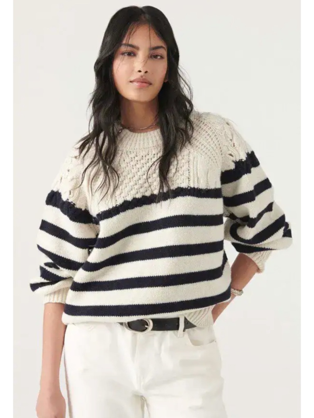 BA&SH 100% Wool Striped Sweater Palo Medium